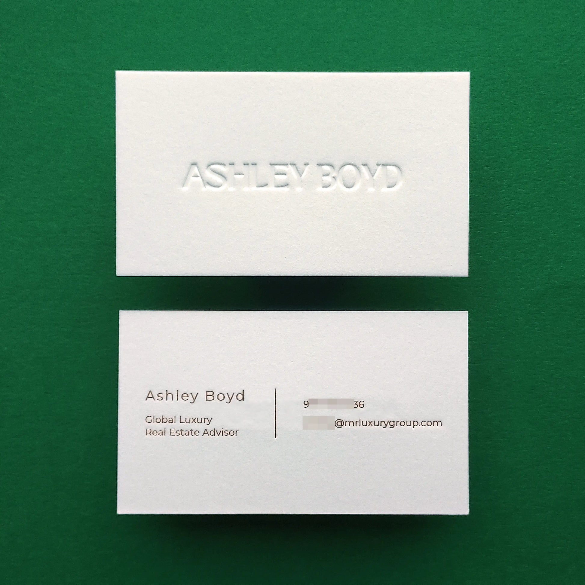 Buy Embossed Business Cards – Subtle Texture Look | OddPlanPrint