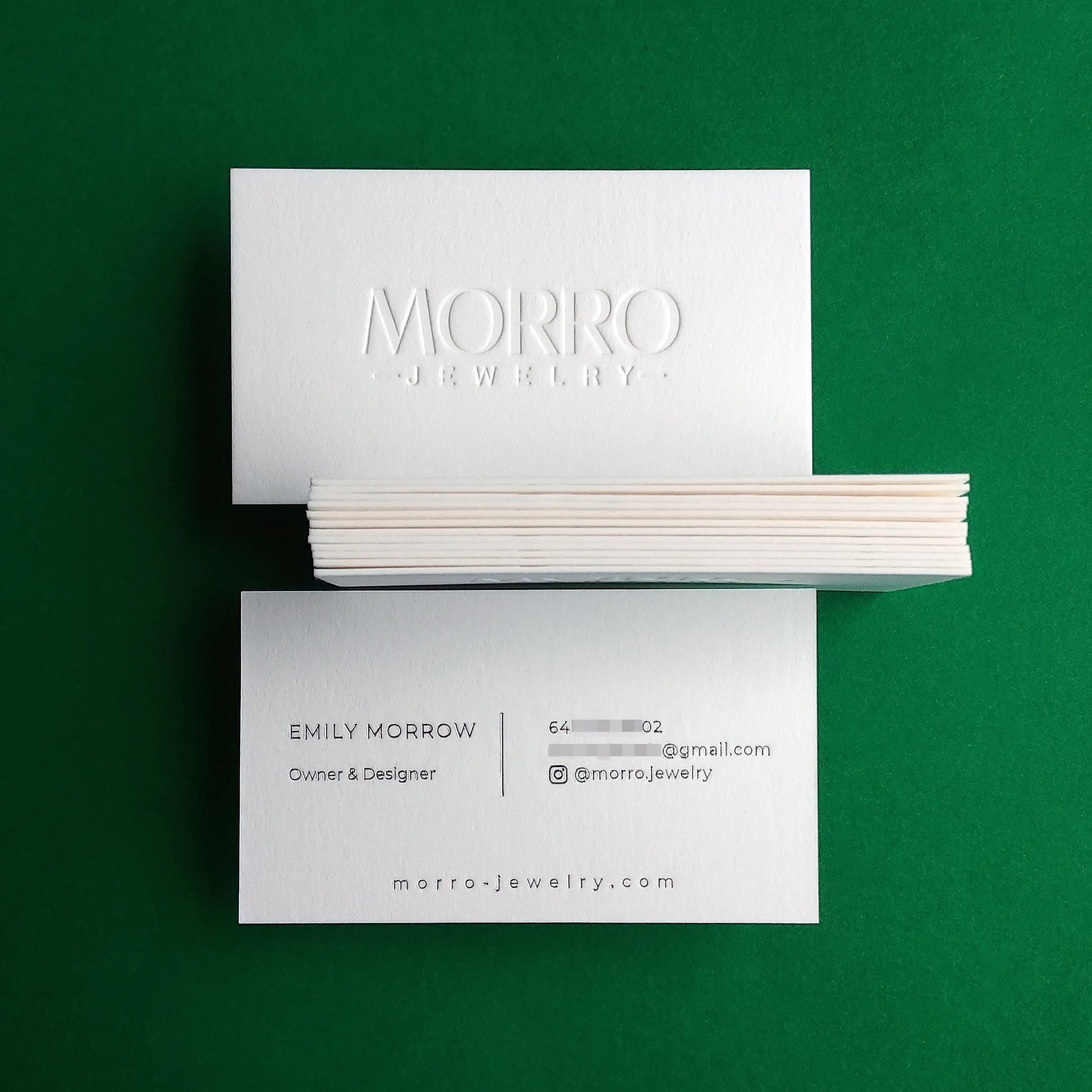 Buy Elegant Name Cards – Matte silver foil | OddPlanPrint