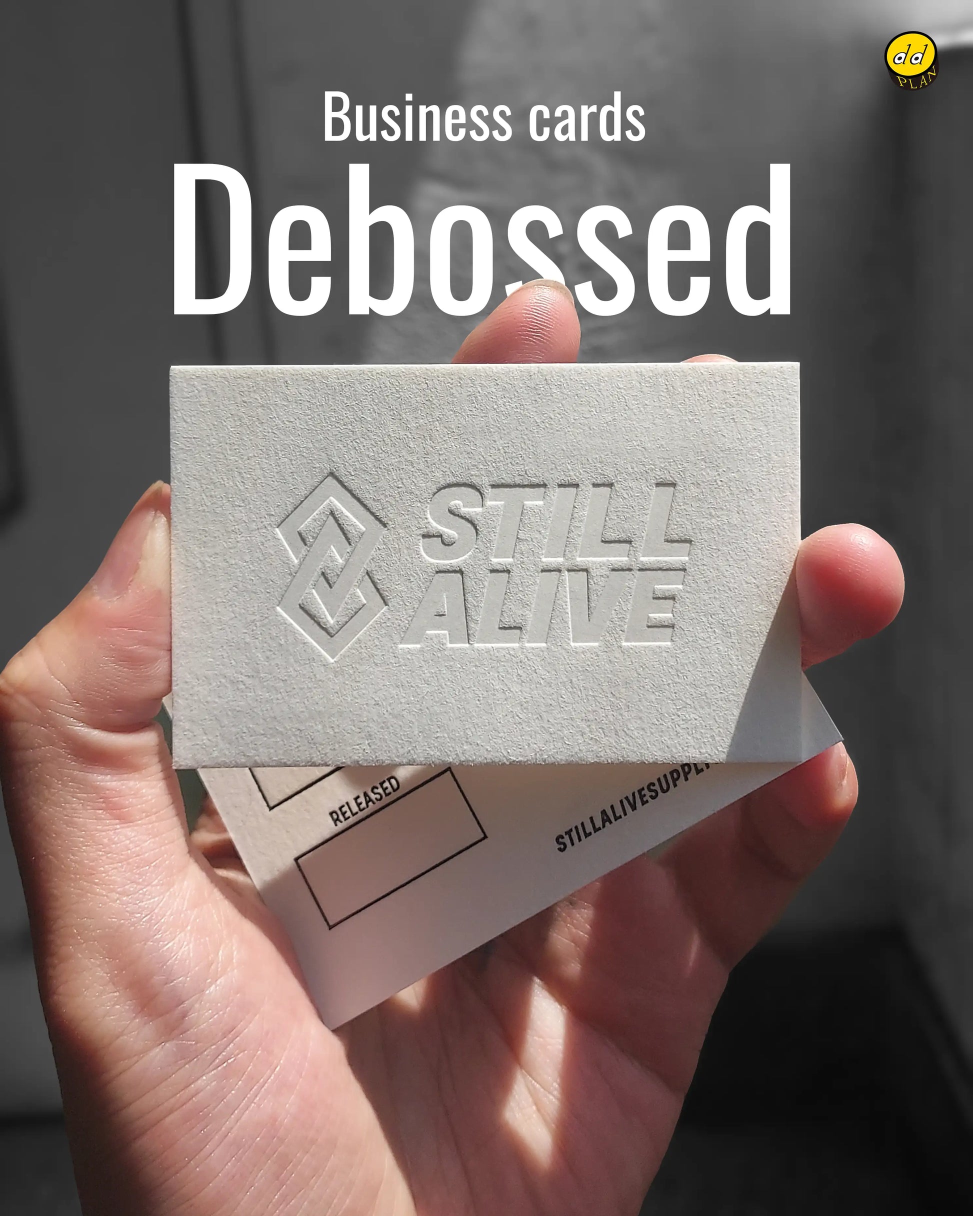 Buy Thick Cotton Business Cards – Luxury deboss emboss | OddPlanPrint