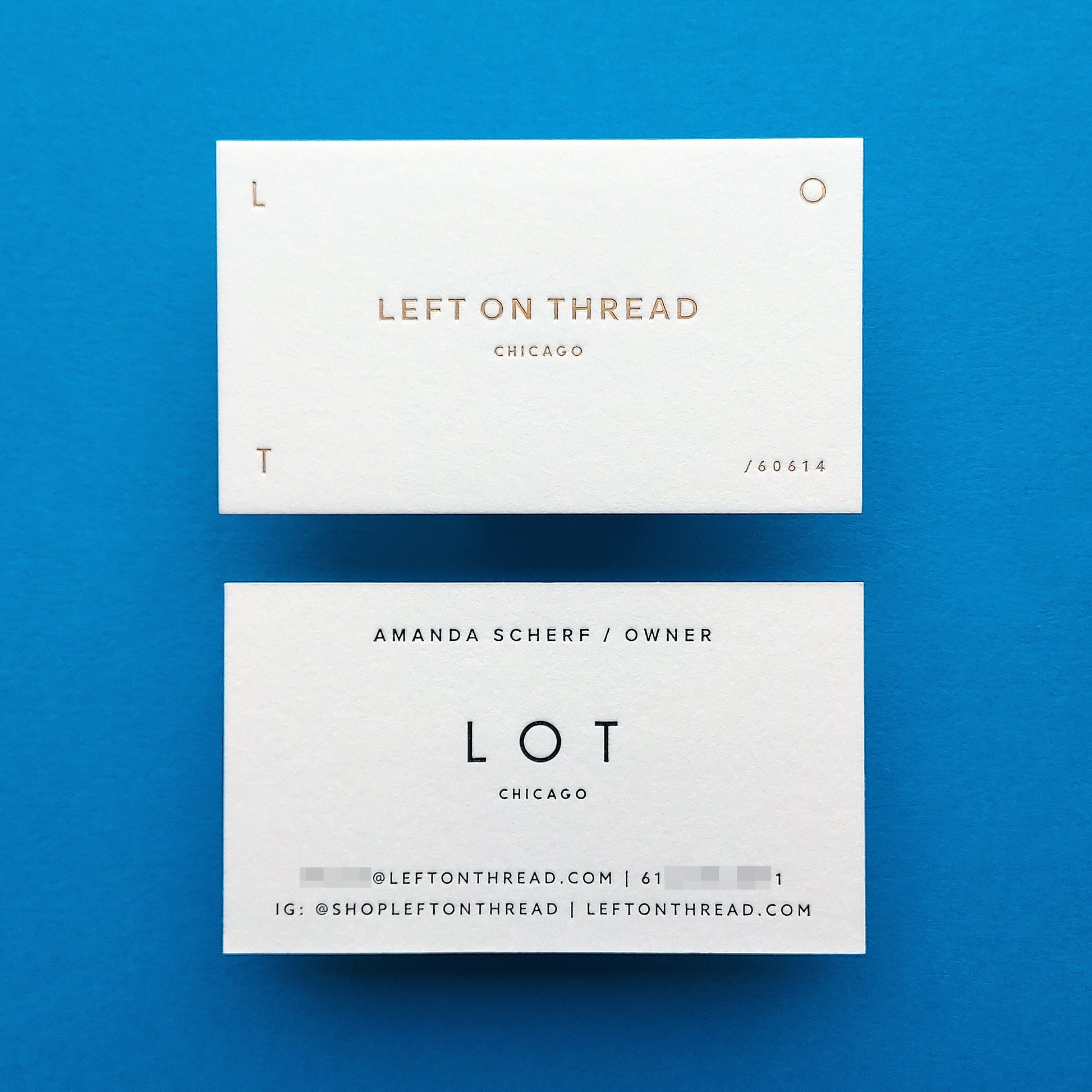 Handmade identity card with rich texture