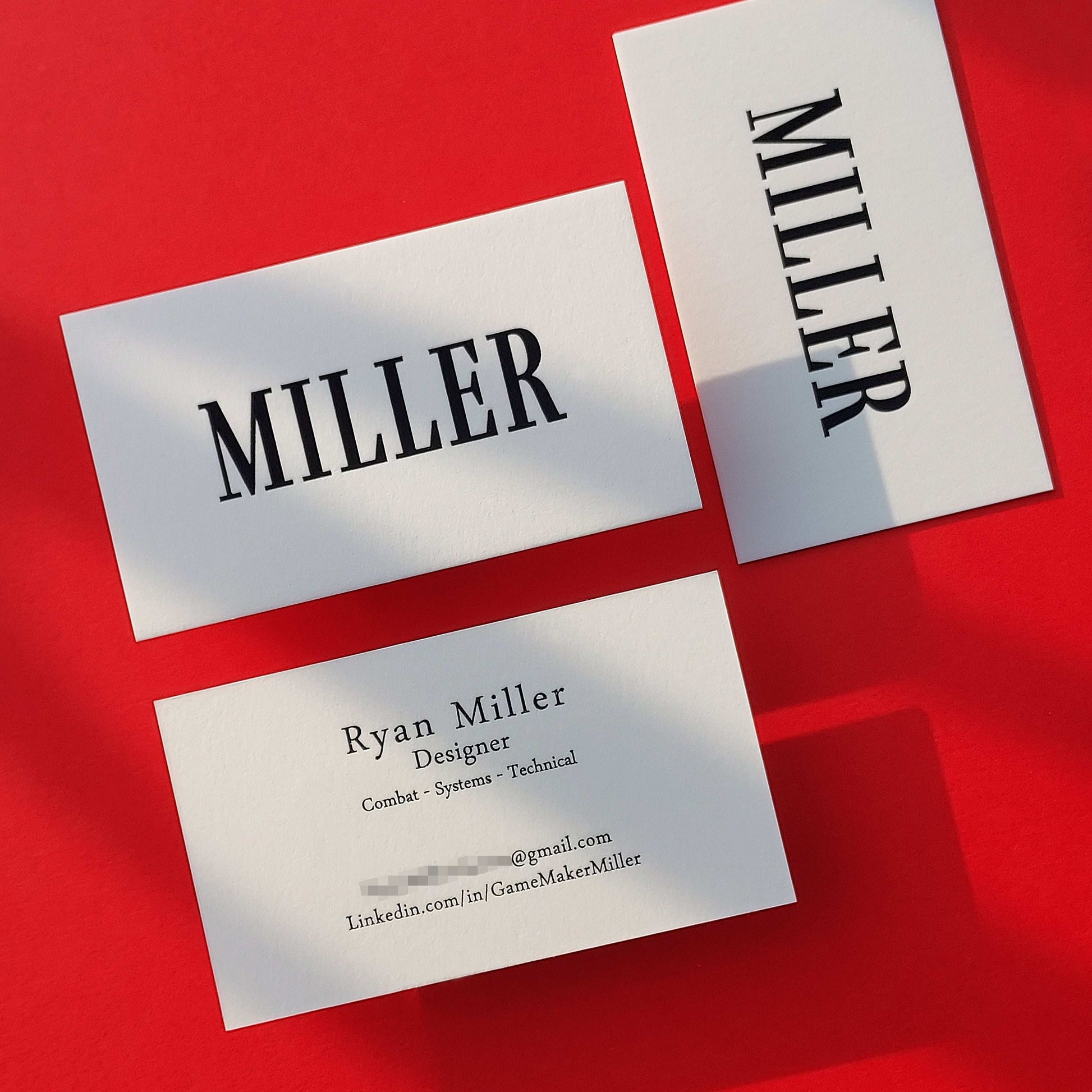 Custom name card on high-quality cotton