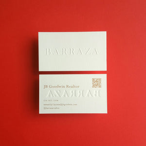 Buy Bold Embossed Business Cards – Raised Logo Accent | OddPlanPrint