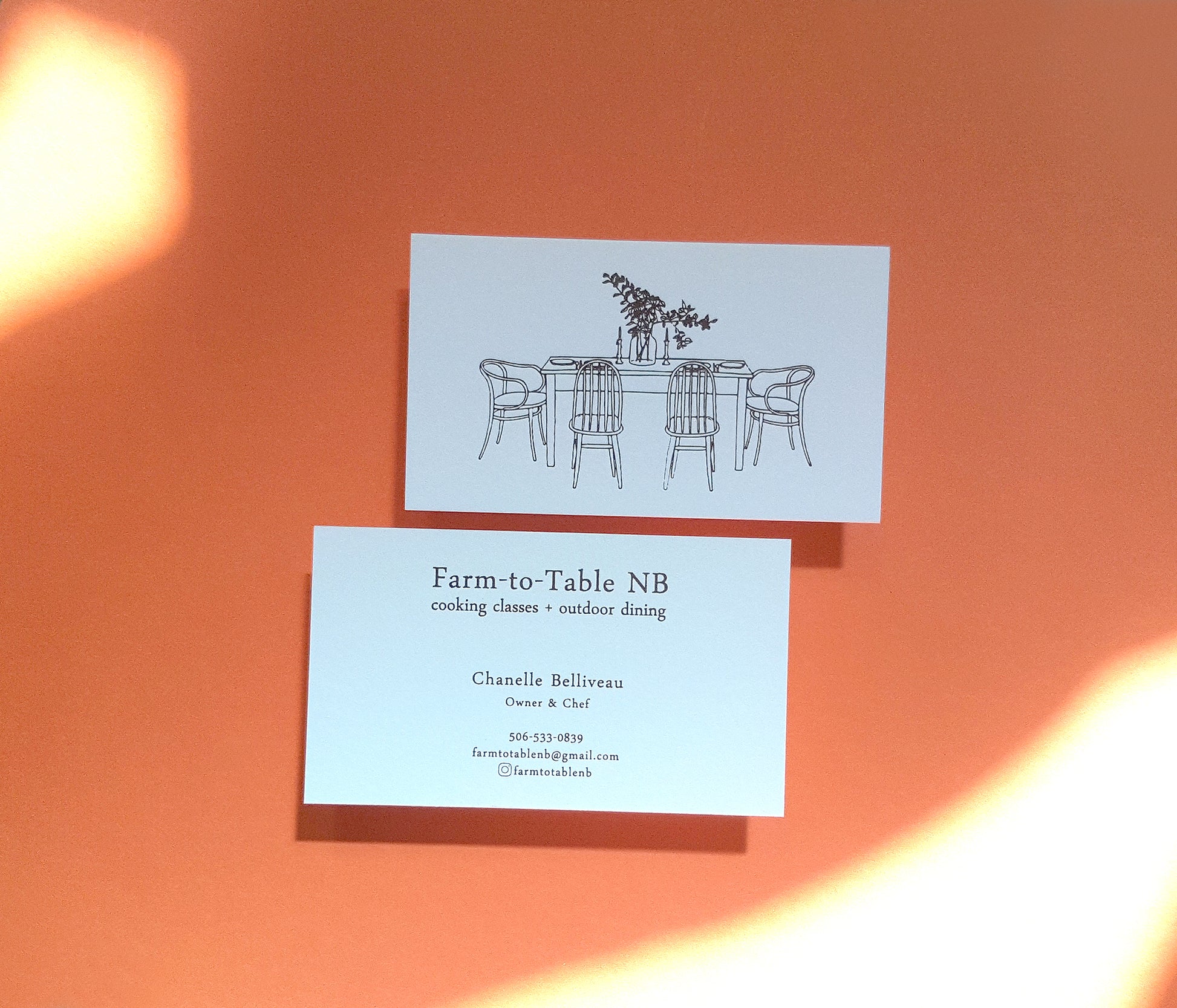 Letterpress identity card for premium branding