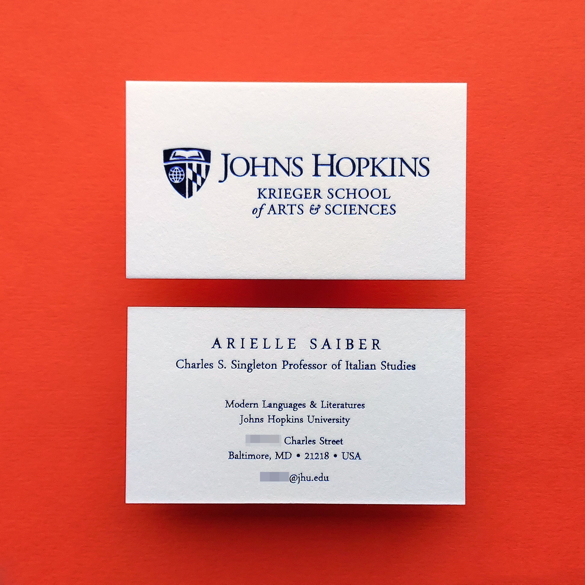 Deep impression branding card for elegant presentations
