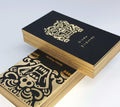 Buy Artisan Gold Painted Edge - Black Business Cards - Rich Matte Texture - OddPlanPrint