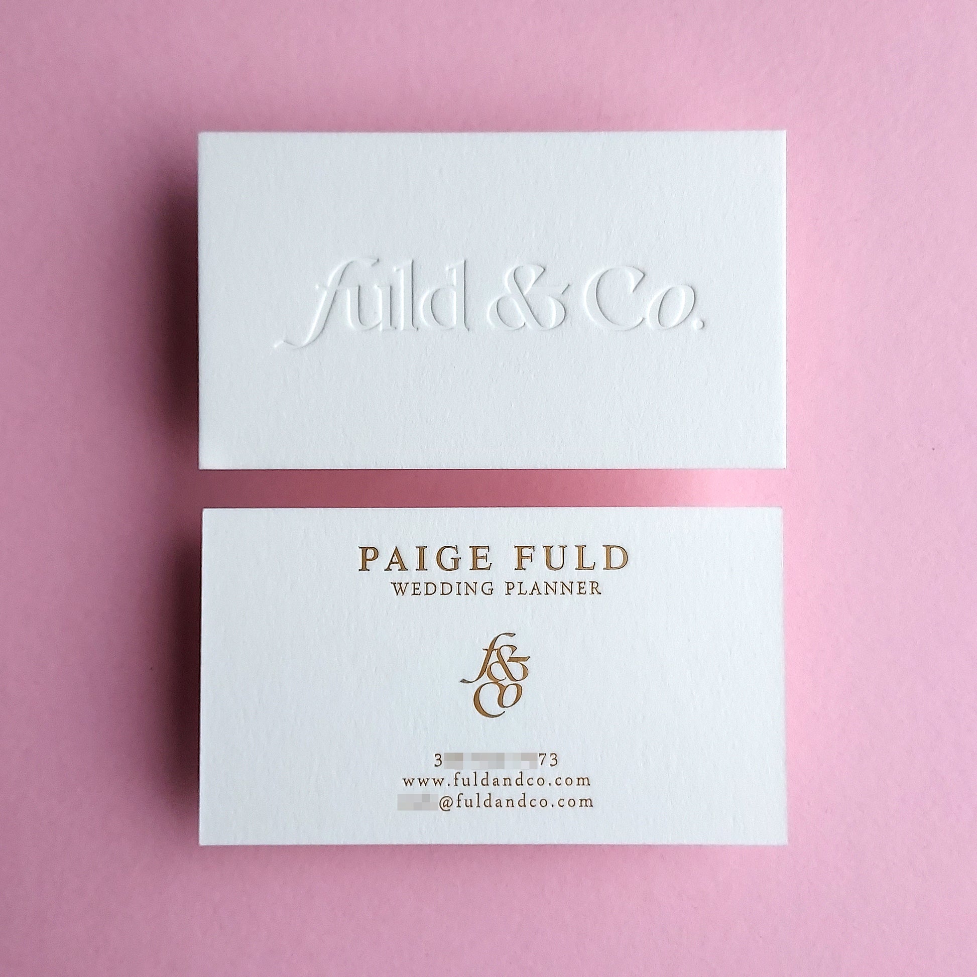 Luxury foil card with creative typography
