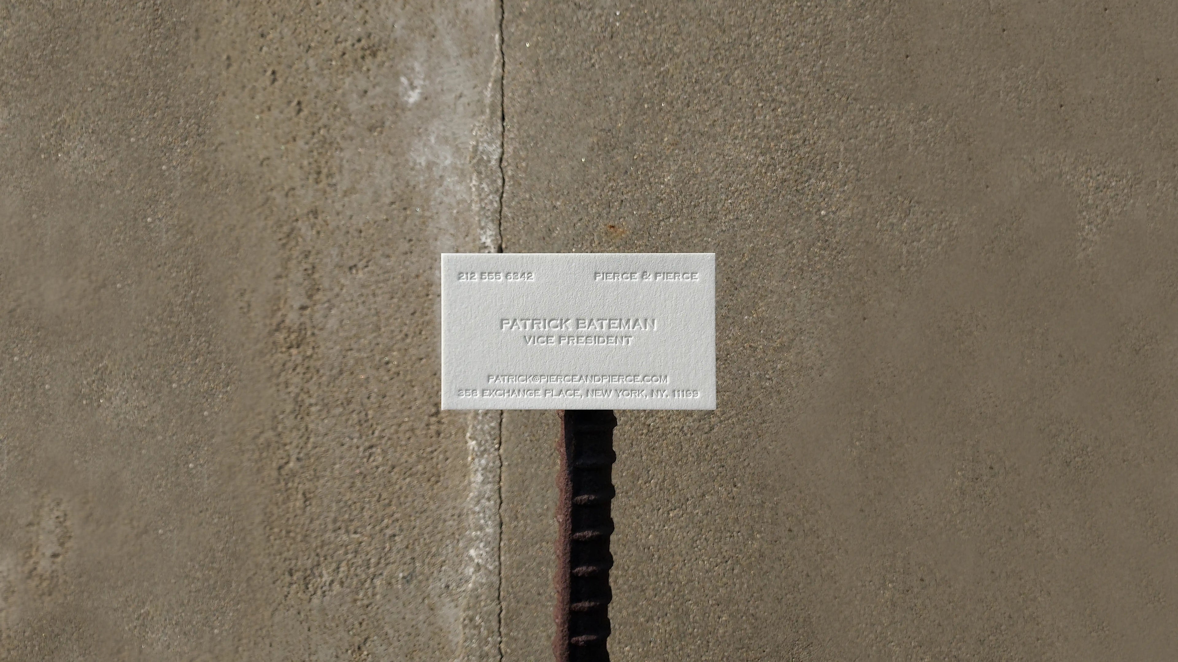 Luxury letterpress business cards with deep press detail for elevated brand presentation by OddPlanPrint.