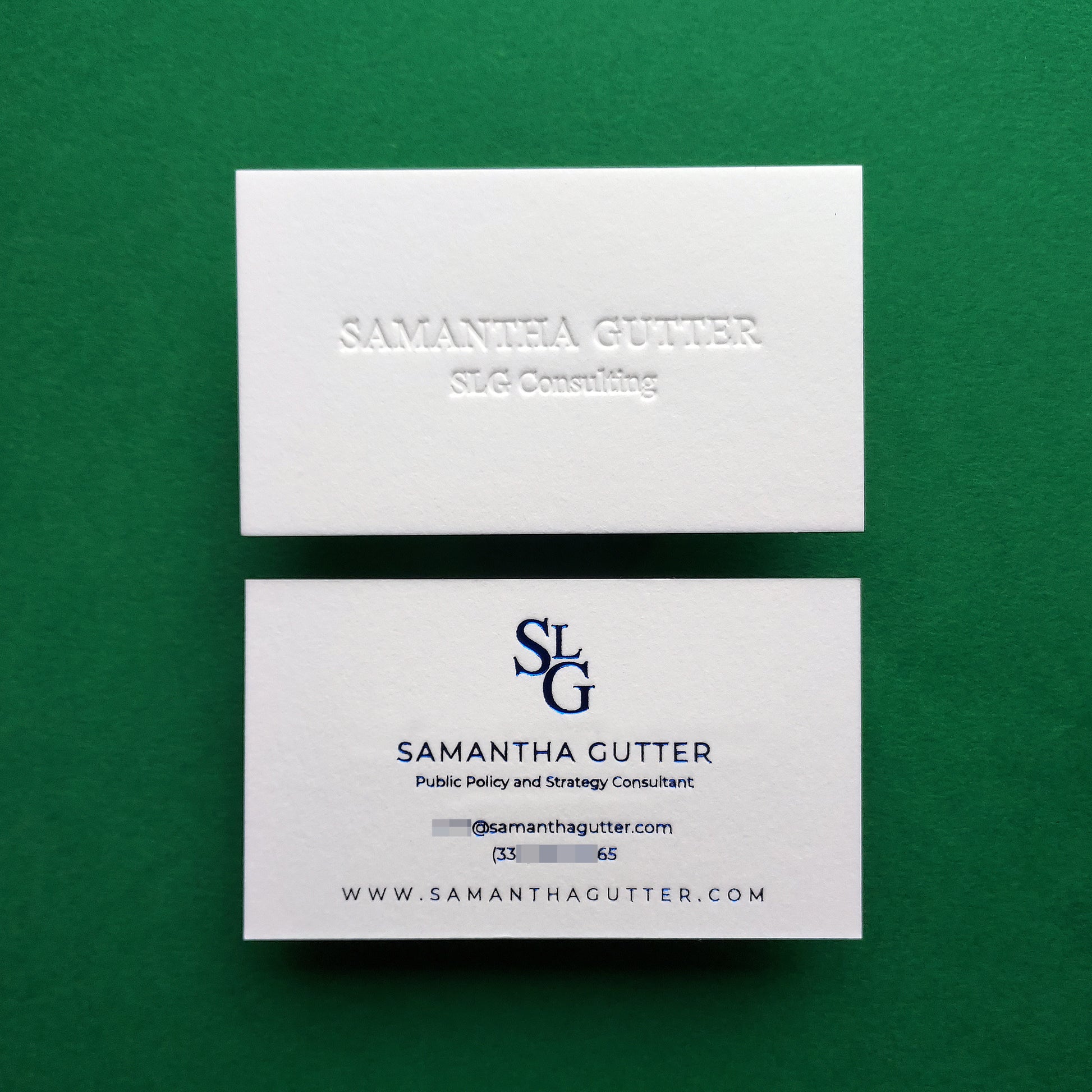 Custom cotton business card with fast production