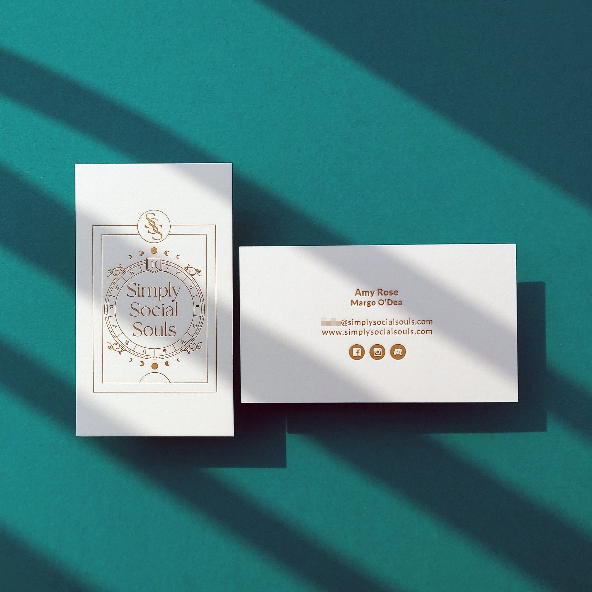 Affordable bespoke card with foil shine