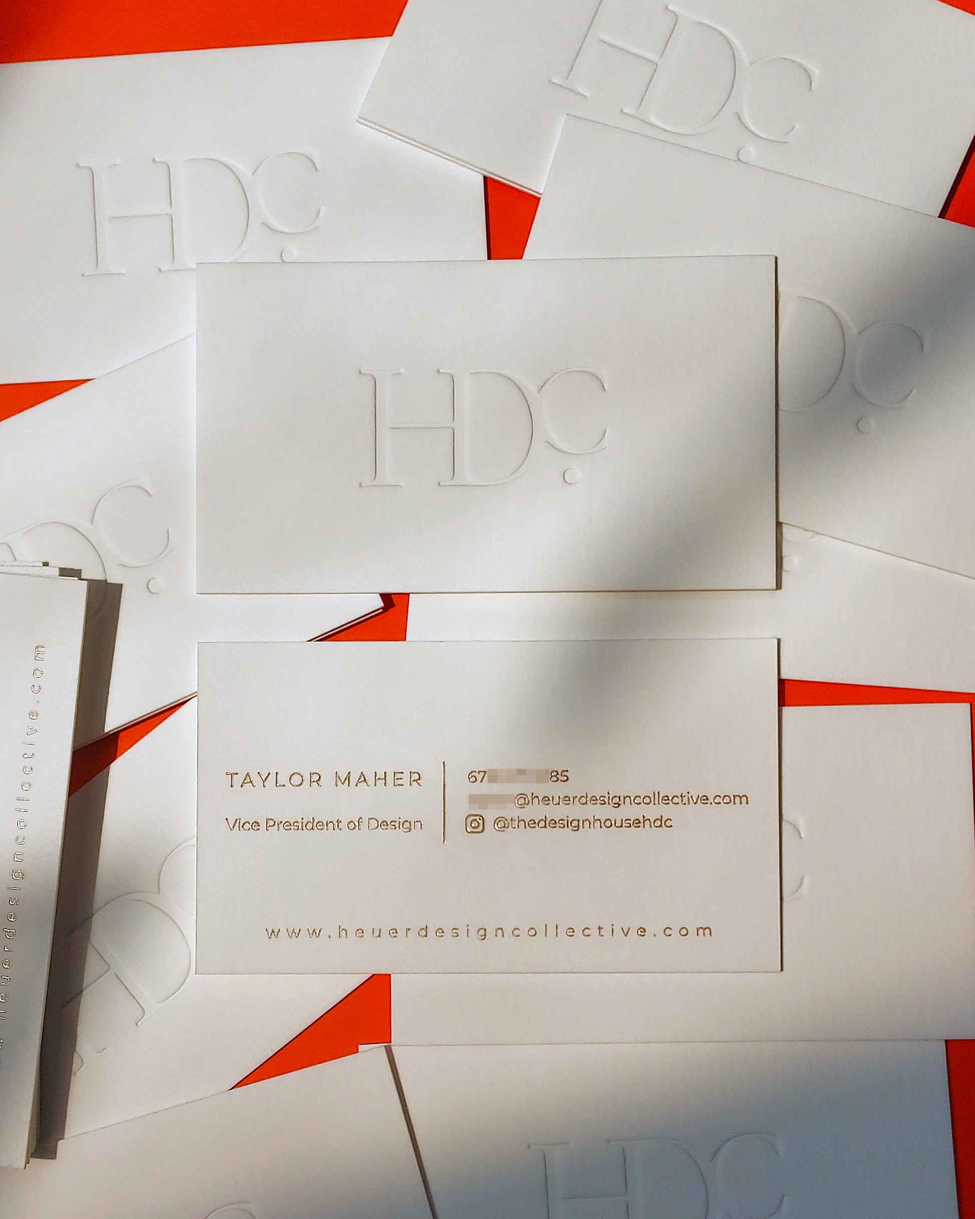 Affordable custom cotton card with foil