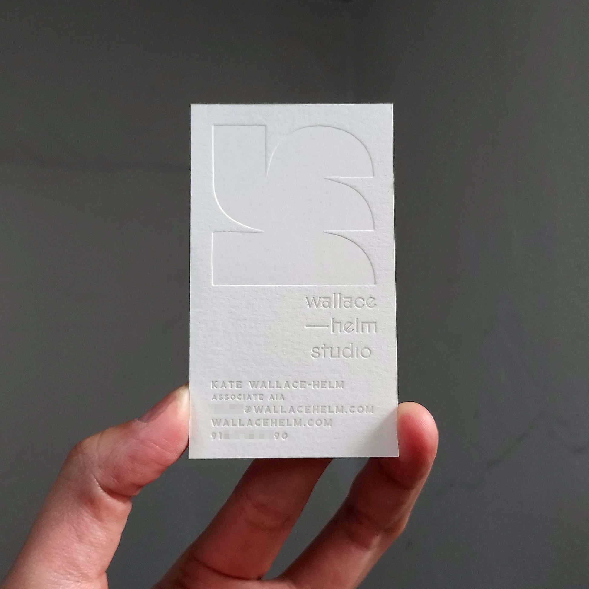 Thick foil card for elegant branding