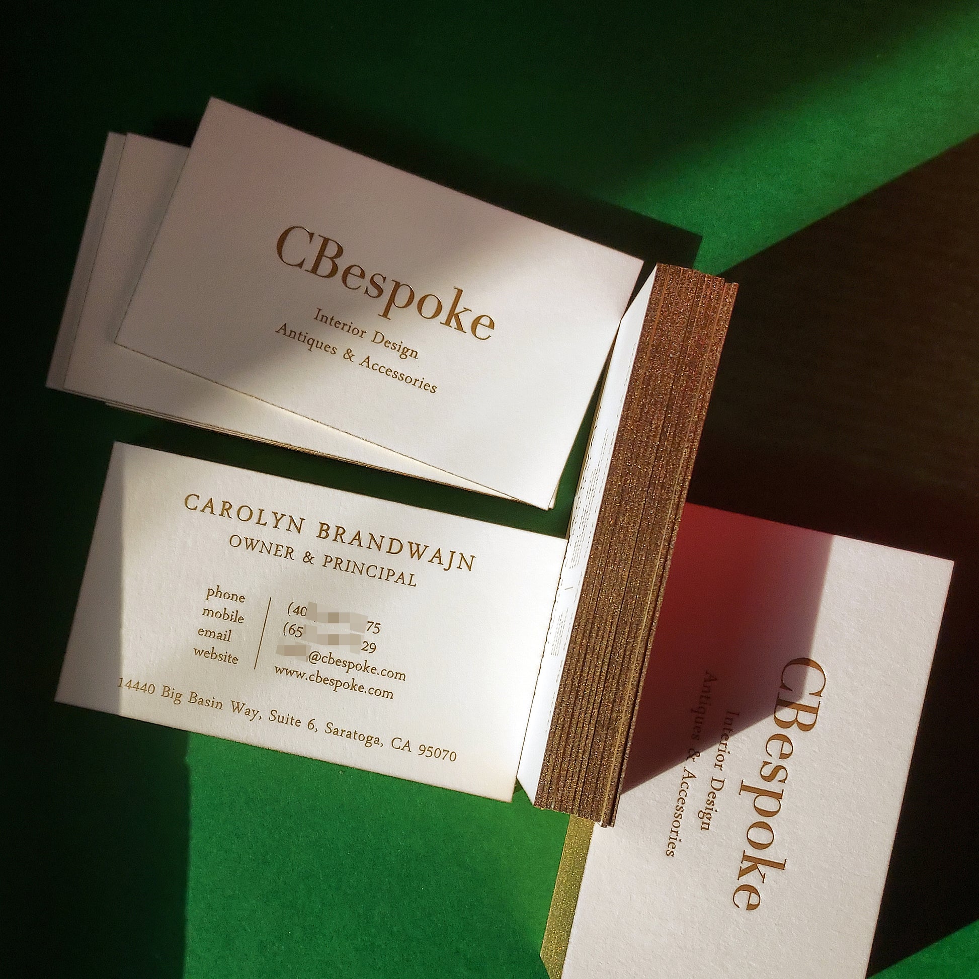Next-day delivery debossed card with elegant design