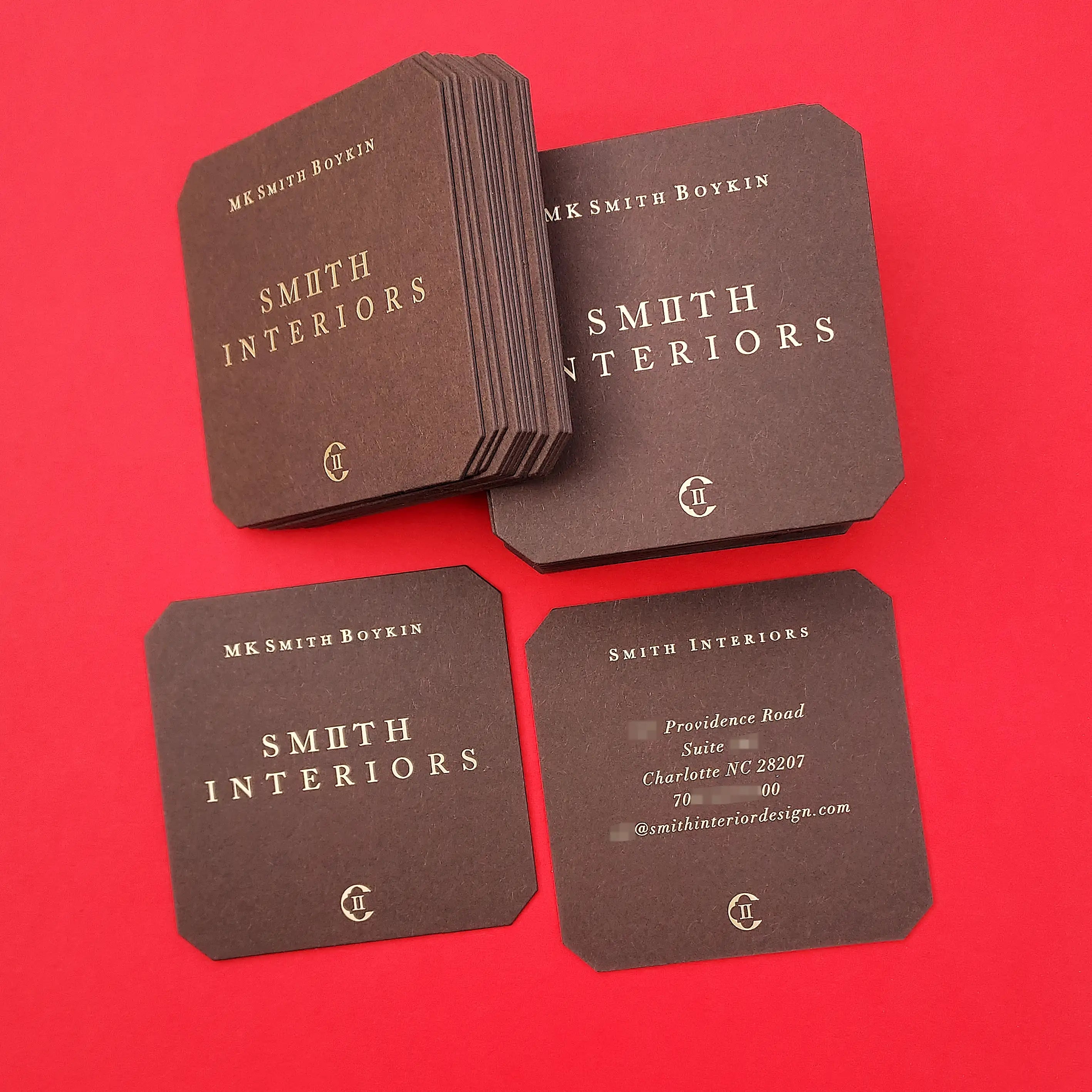 Buy Artisanal Brown Business Cards – Deep Letterpress Texture | OddPlanPrint