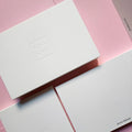 Buy Minimal Debossed Postcards - Letterpress Thank You Card and PostCards - OddPlanPrint