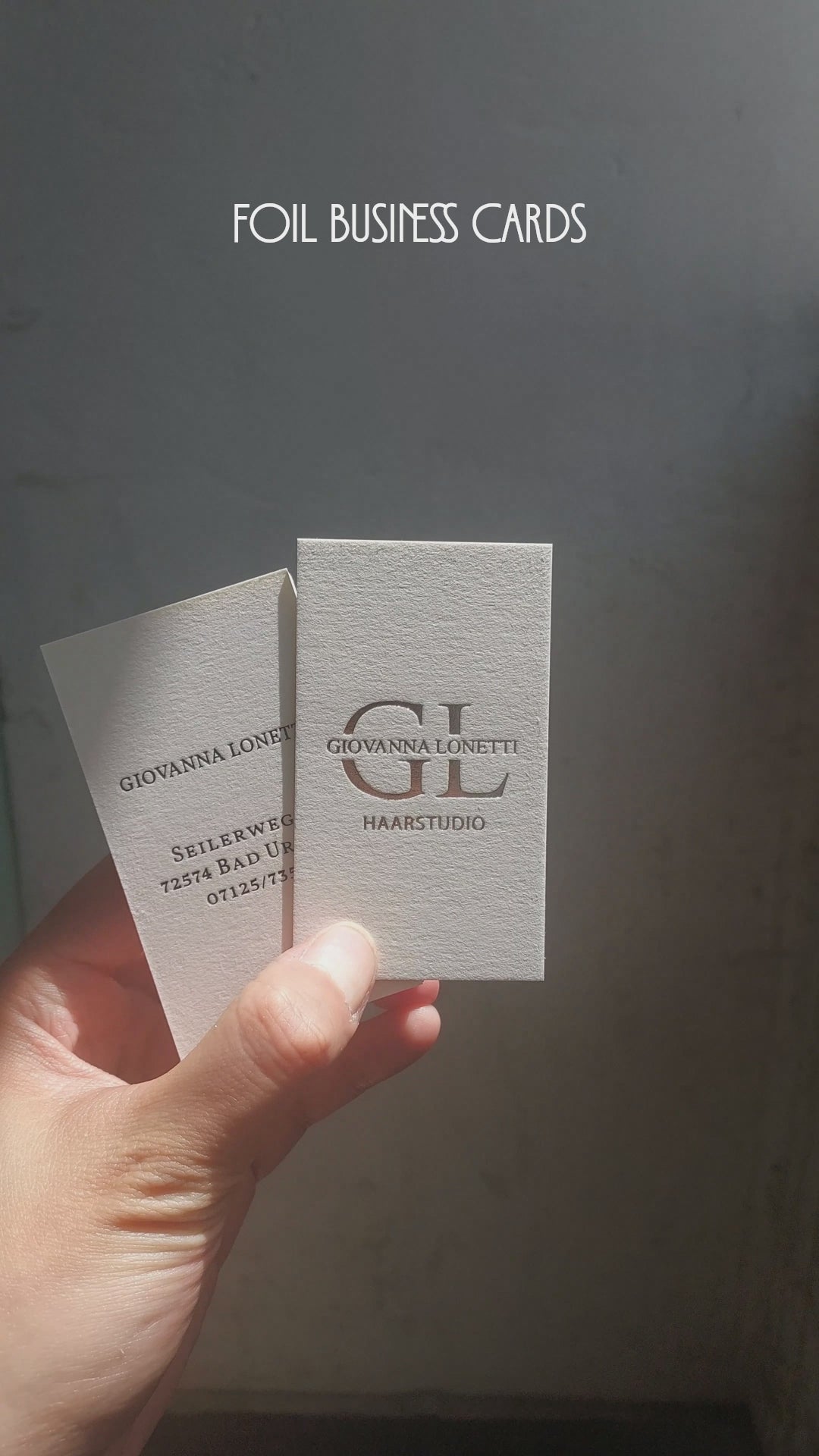 Precision-printed cotton card for branding