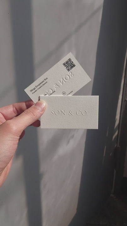 Buy Professional Raised Embossed Business Cards – Business Elite | OddPlanPrint