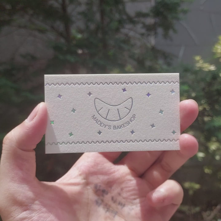 Buy Cotton Business Cards – Hologram foil | Odd Plan Print